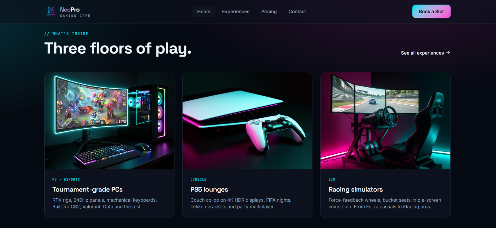 NeoPro Gaming Cafe